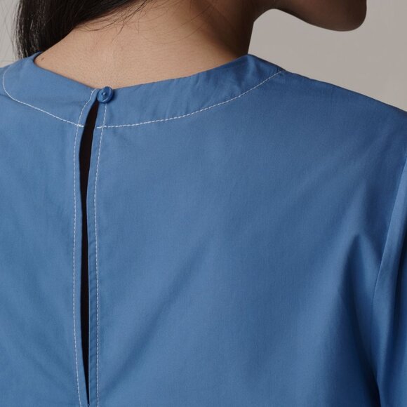 Anthropologie Maeve Short-Sleeve Swing Blouse - Picture 3 of 7